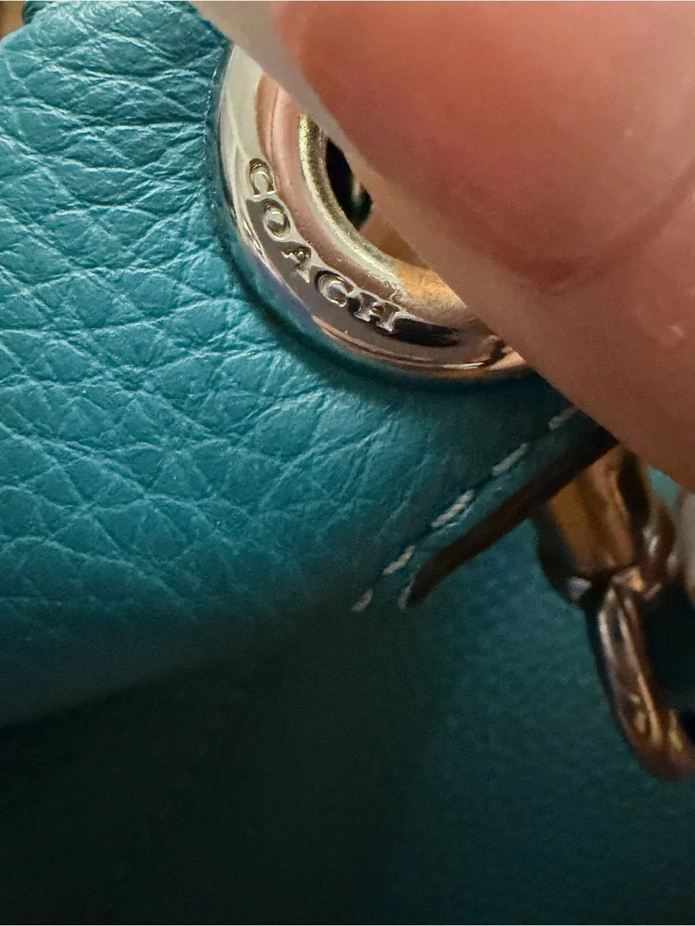Coach Teal Leather Harley Hobo Shoulder Bag